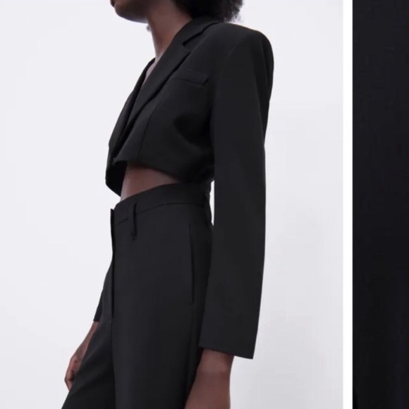 🚨⚡️(flash sale)⚡️🚨NWT ZARA Black Cut Out Jumpsuit LIMITED EDITION - Picture 2 of 8